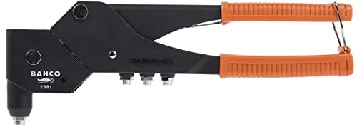 Bahco Handnietzange 285 mm mit 360°-Gelenkkopf - Zange für präzises Nieten, ideal für verschiedene Materialien und schwer zugängliche Stellen dank 360°-Gelenkkopf, perfekt für Heimwerker und Profis.