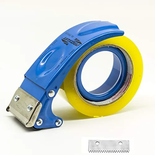 PROSUN Klebebandabroller,mit extra Klinge Verpackung Karton fadensiegelung Cutter,48 mm/50 mm (5,1 cm) Blau