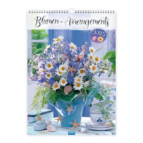 Trötsch Großbildkalender Blumen-Arrangements 2025: Wandkalender