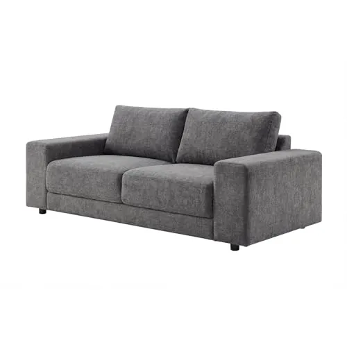 Riess Ambiente Großes Sofa LOFT - 3-Sitzer Couch grau mit Taschenfederkern - KOMFORTABEL – Großzügiges Sofa mit hochwertiger Taschenfederkernpolsterung für entspanntes Sitzen. ROBUST – Strapazierfähiger Samtbezug überzeugt durch Langlebigkeit. FLEXIBEL – Rundum bezogen, ideal für moderne Wohnkonzepte.