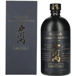 Togouchi 15 Years Old Whisky in Geschenkbox - Exklusiver japanischer Blended Whisky, 43,8% Vol., mit eleganten Aromen von gelben Früchten und süßen Gewürzen. Ideal als Geschenk für Whisky-Liebhaber.