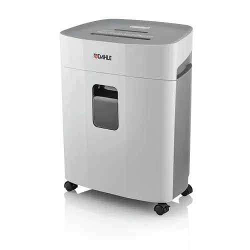 Dahle Aktenvernichter PaperSAFE 380 - 25 Liter Auffangvolumen, Sicherheitsstufe 4 für sensible Daten, Partikelschnitt für Papier, Kreditkarten und CDs