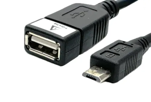 T-ProTek OTG Micro Kabel Adapter USB Host Datenübertragung Datenkabel kompatibel für Tablet HKC, Hisense, Hipstreet, Hanspree