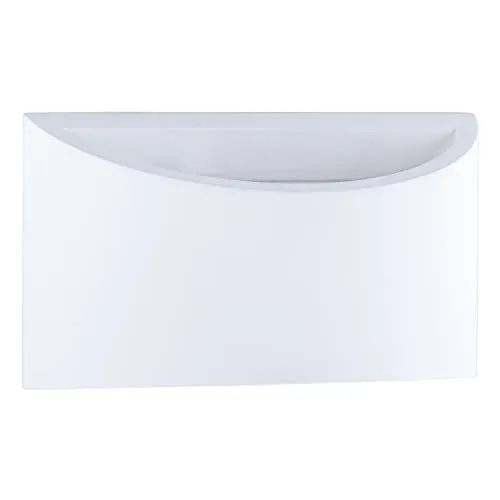 Paco Home Wandleuchte Innen Wandlampe Flur Lampe Indirektes Licht Up Down Effekt G9 Gemütliche Atmosphäre, Leuchtmittel: ohne Leuchtmittel, Farbe: Gips-Weiß Übersteichbar