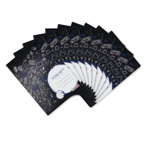 Landré Schulheft A4, 16 Blatt, Lineatur 3, liniert, 10 Stück