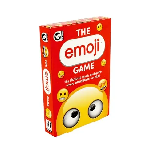 Ginger Fox Emoji-Party-Kartenspiel, 2024er-Ausgabe, schnelles Spiel im Familienstil mit Actionkarten, Reisegröße für Kinder und Erwachsene ab 8 Jahren, leicht zu Lernen und Spaß beim Spielen