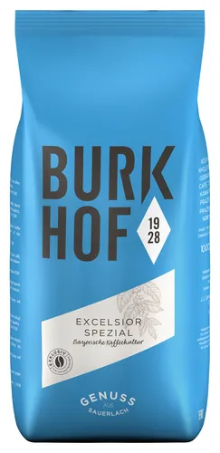 Kaffee GENUSSRÖSTUNG Excelsior Spezial von Burkhof, 1000g Bohnen