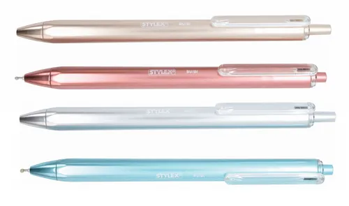 Gelschreiber / Schreibfarbe: blau / 0,5mm / 4 verschiedene Gelschreiberfarben 4