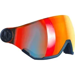 BLACK CREVICE Skihelm Ersatzvisier - Modell: Gstaad, Kirchberg, Silvretta, Calgary, Leogang | Farbe: Rot Revo - Rot
