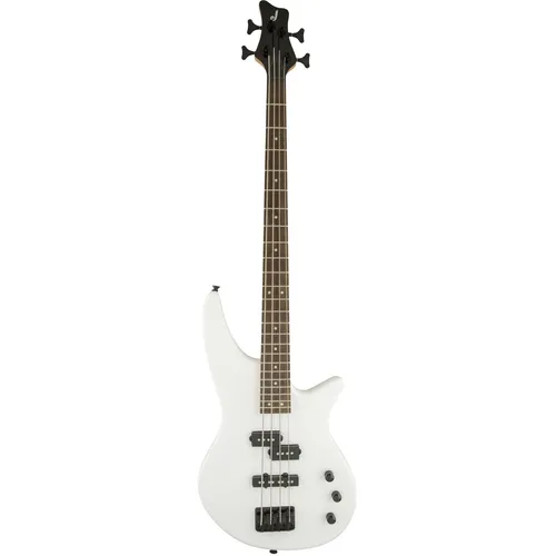 Jackson JS Series Spectra Bass JS2 Snow White - E-Bass mit Pappelkorpus im Offset-Design, aktiver Bass-Boost und optimalen Spieleigenschaften für vielseitige Klangmöglichkeiten.