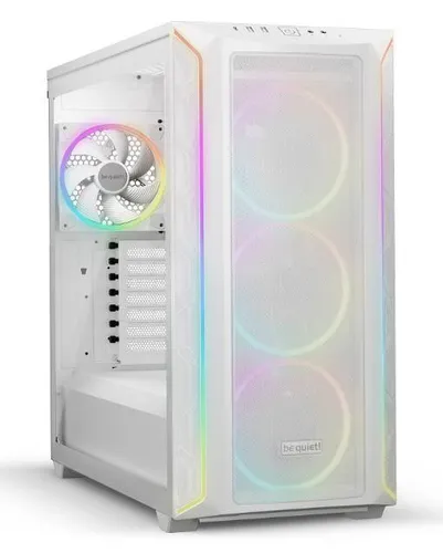 be quiet! Shadow Base 800 FX White - E-ATX PC-Gehäuse mit ARGB-Beleuchtung, maximaler Kühlleistung und USB 3.2 Gen. 2 Type C für kreative Gaming-Setups