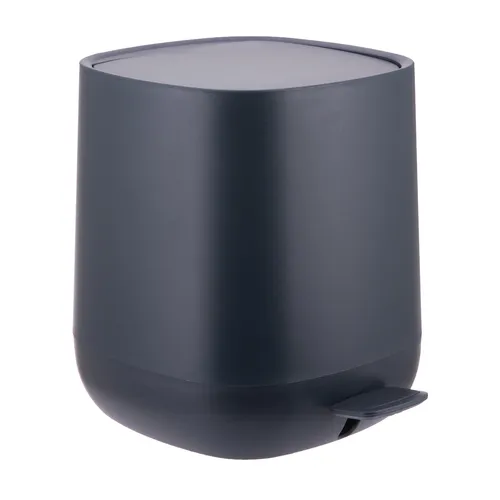 relaxdays Kosmetikeimer Bad Mülleimer 5 l Softclose, Dunkelgrau - Hygienischer 5 l Kosmetikeimer für Bad und Schminktisch. Mit Softclose-Funktion schließt der Deckel sanft und leise. Das Trittpedal ermöglicht freihändiges Öffnen. Entnehmbarer Inneneimer sorgt für unkompliziertes Entleeren.