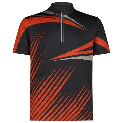 CMP Half Zip T-Shirt Radtrikot Größe 54 schwarz