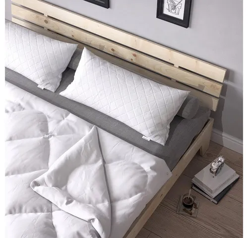 VitaliSpa® Kopfkissen 2er Set, Weiß, 40 x 80 cm - Kopfkissen 2er Set aus hypoallergenen Materialien, ideal für Allergiker. Mit integriertem Reißverschluss für einfache Reinigung und hält seine Form für erholsamen Schlaf.