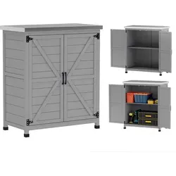 Outsunny Gartenschrank Holz Outdoor