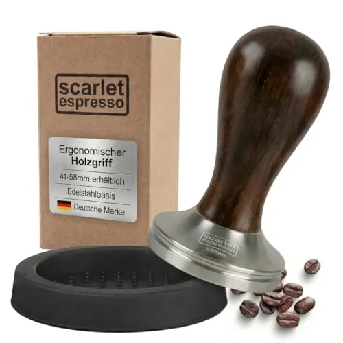 scarlet espresso Tamper »Classic« mit Edelholzgriff für Baristas