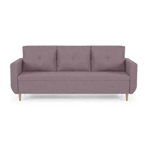 SENTO TRADE Schlaffsofa 3-Sitzer, Doro (Rosa)
