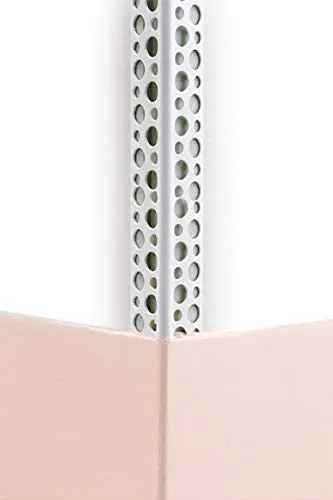 Effector Trockenbau Eckschienen PVC 90° - Ecke F17 30 - Gipsfaserplatten - Langlebiger Kantenschutz aus PVC mit gelochter Oberfläche für einfache Verarbeitung, ideal für Innen- und Außeneinsatz.