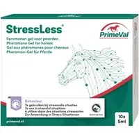 PrimeVal Stressless Pheromon-Gel für Pferde - Stressbewältigung leicht gemacht - Nerven & Beruhigung – 10x 5 ml Pheromon-Gel für Pferde, ideal zur Beruhigung in stressigen Situationen wie Transport oder Tierarztbesuchen, ohne die Leistungsfähigkeit zu beeinträchtigen.