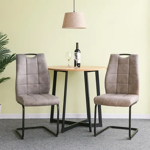 HTI-Living Esszimmerstuhl Marek Hellbraun 2er-Set