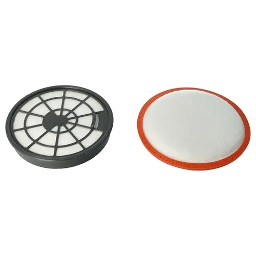 vhbw Filter-Set kompatibel mit Dirt Devil DD2720-4, DD2720-5, DD2720-6, DD2720-7, DD2720-8 - 2x Ersatz-Filter (Abluft-Filter, Motorschutz-Filter)