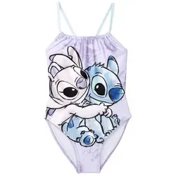 Cerda Badeanzug Stitch – Mädchen Schwimmanzug aus Polyester & Elasthan lila 12 Jahre