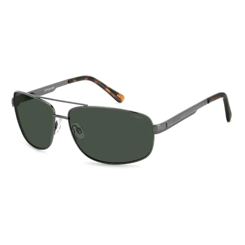 Polaroid Herren P4314 Rc Kih 63 Sonnenbrille, Schwarz (Black/Green), EU