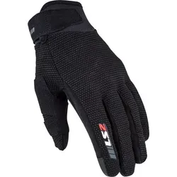 LS2 Cool Damen Mesh Motorrad Handschuhe, schwarz, Größe S - Motorradhandschuhe mit großem Mesh-Panel für optimale Belüftung, zeigefinger-Touchscreen-kompatibel und sicherer Klettverschluss am Handgelenk.