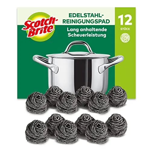 Scotch-Brite Stainless Steel Scourer, 12 Pieces von Scotch-Brite