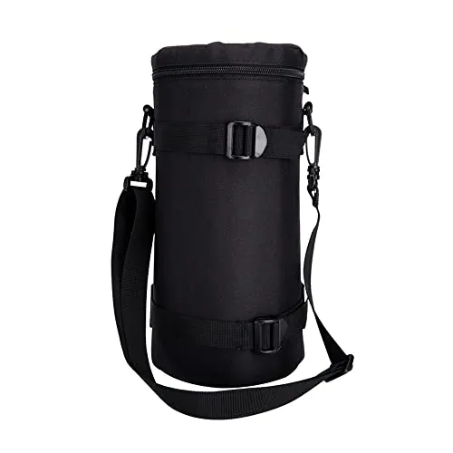 JJC Deluxe Lens Pouch für Canon RF 800mm F11 und mehr - Objektivtasche für große Teleobjektive mit wasserabweisendem Material, idealer Schutz und drei Tragemöglichkeiten für Fotografen unterwegs.
