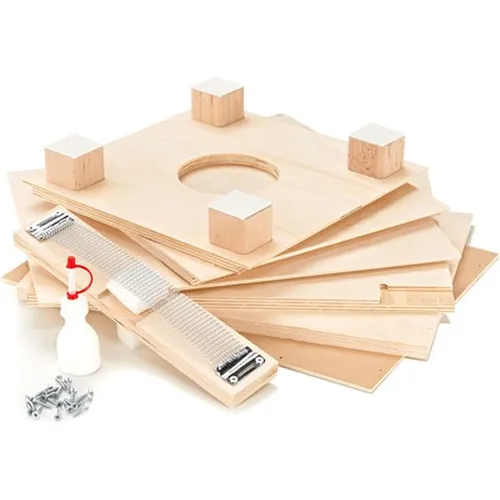 Baff Kit Cajon Construction Set - Percussion Bausatz für Kinder 5-10 Jahre, fördert Kreativität und Musikalität. Inklusive Trommelheft und Aufbauanleitung, aus hochwertigem Birkenholz, Made in Germany.