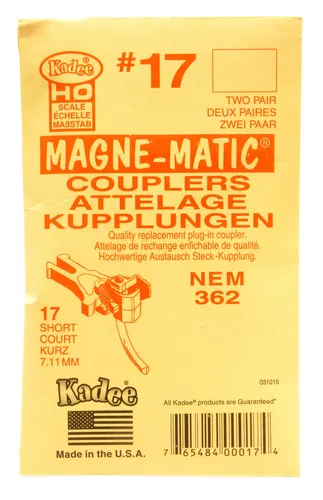 Kadee • 17 • Kupplung #17 • NEM 362 Short Underset • 4 Stück