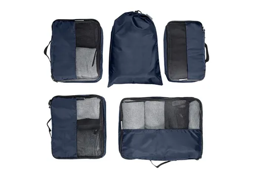 natumo Kofferorganizer 5-tlg Set mit Wäschesack - Praktischer Kofferorganizer für stressfreies Reisen. Das 5-tlg Set verhindert Chaos im Koffer und sorgt für knitterfreie Kleidung.