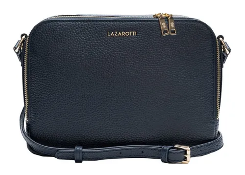 Lazarotti Bologna Leder Umhängetasche Damen - Umhängetaschen mit 2 Hauptfächern und verstellbarem Schultergurt, ideal für Alltag und Freizeit. Aus hochwertigem Rind-Leder, leicht und schmutzresistent.