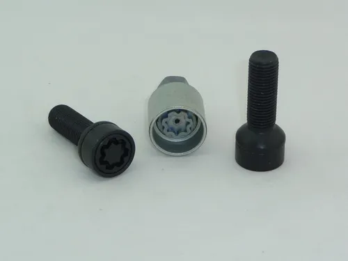 H&R Felgenschlösser 2 Stk. schwarz M14x1,5x43 Kugelbund R14 - Felgenschlösser für optimale Diebstahlsicherung, inklusive 2 Schlossbolzen und Adapter, passend für Vorder- und Hinterachse.