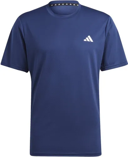 ADIDAS PERFORMANCE TR-ES BASE T Herren T-Shirt, Gr. L, dunkelblau - Herren-Shirts mit AEROREADY Technologie für ein trockenes Tragegefühl beim Workout. 100% recyceltes Material, sportlich und bequem.