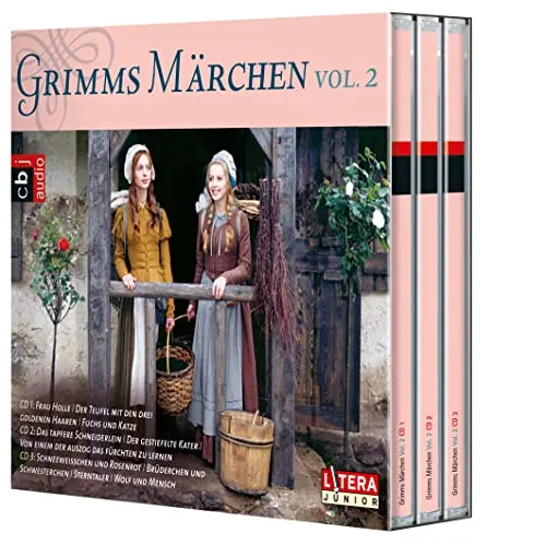 Grimms Märchen Box 2: Klassiker zum Hören - Hörbücher mit zauberhaften Märchen wie Frau Holle und Der gestiefelte Kater, ideal für die ganze Familie.