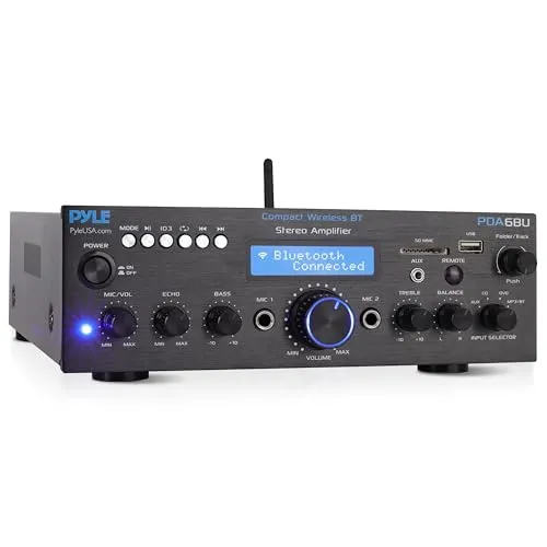 PyleUsa PDA6BUEU Home Audio Verstärker – 200 Watt Stereo Receiver