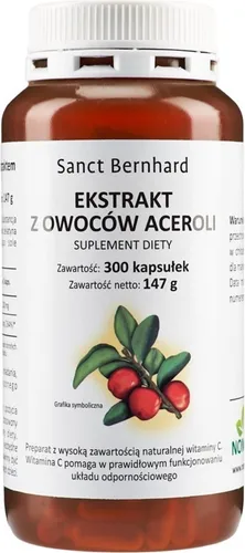 Kräuterhaus Sanct Bernhard Acerola Ekstrakt (300 Kapseln) 5292