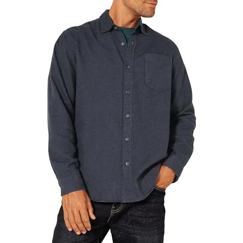 Amazon Essentials Herren Langarm-Flanellhemd von Amazon Essentials