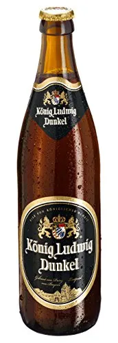 König Ludwig Dunkel (MEHRWEG) 0.5 l - Bayerisches Dunkelbier, gebraut mit hochwertigem Gerstenmalz und Aromahopfen, für vollmundigen Genuss und traditionelle Braukunst.