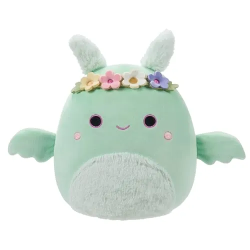 Squishmallows Original Peluche de 19 cm- Tove le Papillon de Nuit Vert Menthe