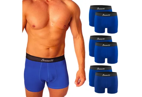 Benonetti Herren Boxershorts 6er Pack – Sportliche Unterwäsche aus Premium Baumwolle - Herren-Boxershorts aus hochwertiger Baumwolle, atmungsaktiv und ideal für sportliche Aktivitäten – für perfekten Sitz und maximalen Komfort.