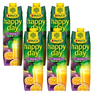 happy day Fruchtnektar Maracuja 6x 1,0 l von happy day