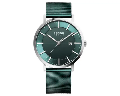 BERING Herren Uhr analog Solar mit Milanaise-Armband 15439-808 - Armbanduhren für Herren - Solarbetriebene Uhr mit 10 ATM Wasserdichtigkeit, minimalistischem Design und kratzfestem Saphirglas, ideal für stilbewusste Männer.