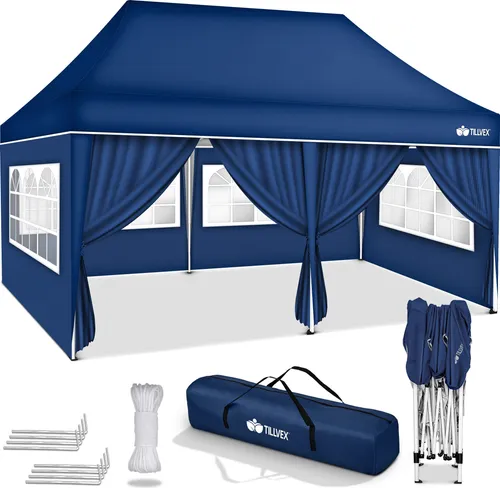 tillvex Pavillon 3x6m in blau von tillvex