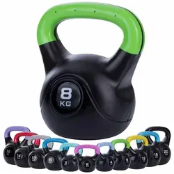 Body & Mind® Kettlebell 2-20 kg - Effektive Krafttraining-Hantel - Kettlebells für dynamisches Krafttraining, ideal für alle Fitnesslevel. Der Kunststoffmantel schützt den Boden und sorgt für Sicherheit beim Training.