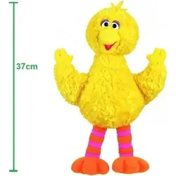 Sesamstraße Kuscheltier Bibo Plüsch Figur 37 cm - Mollig bunter Bibo Plüschfreund aus hochwertigem, kuscheligem Material. Waschbar und ideal zum Spielen für Kinder ab 1 Jahr. Perfektes Geschenk für Fans!