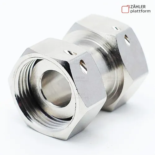 Doppelverschraubung G3/4B Überwurf Zapfhahn Wasserzähler Verschraubung Garten