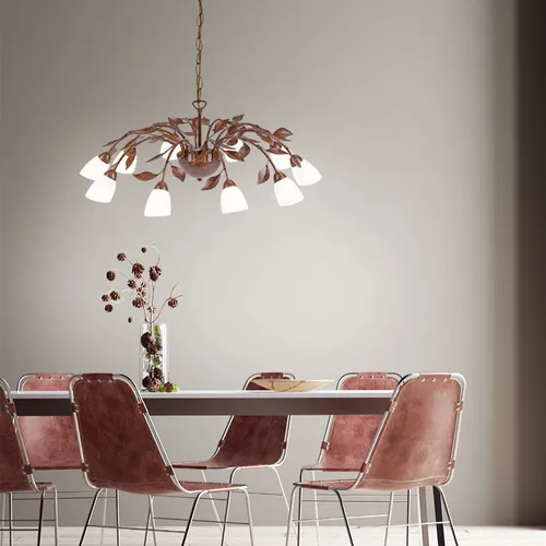 Pendelleuchte Vintage rost Pendellampe Küchen Kronleuchter Deckenleuchte D 60 cm